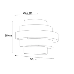Moderne wandlamp brons incl. LED 3-staps dimbaar - Lines