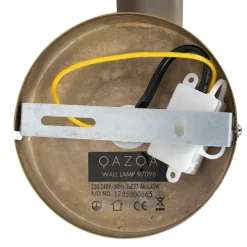 Moderne wandlamp brons met glas - Dome