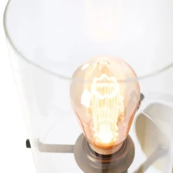 Moderne wandlamp brons met glas - Dome