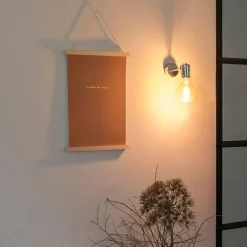 Moderne wandlamp chroom kantelbaar - Facil