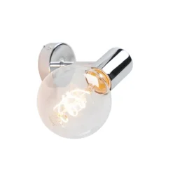 Moderne wandlamp chroom kantelbaar - Facil