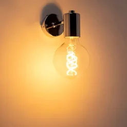 Moderne wandlamp chroom kantelbaar - Facil