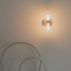 Moderne wandlamp chroom 2-lichts IP44 - Bath