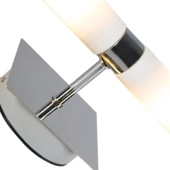 Moderne wandlamp chroom 2-lichts IP44 - Bath
