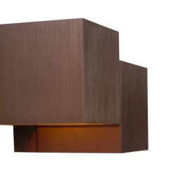 Moderne wandlamp donker brons 2-lichts - Transfer Double