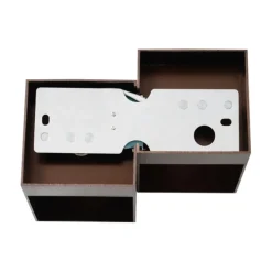 Moderne wandlamp donker brons 2-lichts - Transfer Double