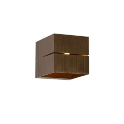 Moderne wandlamp donkerbrons - Transfer Groove