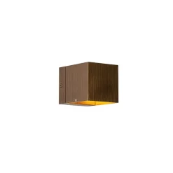 Moderne wandlamp donkerbrons - Transfer