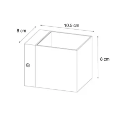 Moderne wandlamp donkerbrons - Transfer