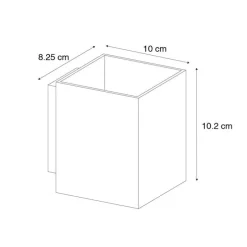 Moderne wandlamp donkerbrons vierkant - Sola