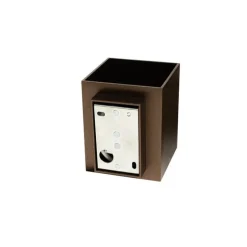 Moderne wandlamp donkerbrons vierkant - Sola