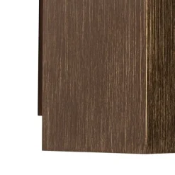 Moderne wandlamp donkerbrons vierkant 2-lichts - Sandy