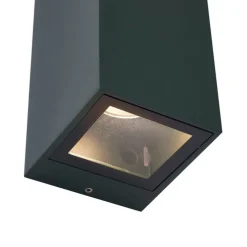 Moderne wandlamp donkergroen 2-lichts GU10 70mm IP54 - Baleno