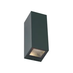 Moderne wandlamp donkergroen 2-lichts GU10 70mm IP54 - Baleno