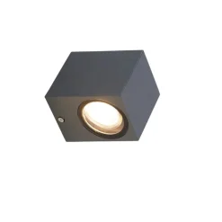 Moderne wandlamp donkergrijs IP44 - Baleno