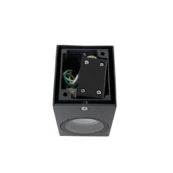 Moderne wandlamp donkergrijs IP44 - Baleno