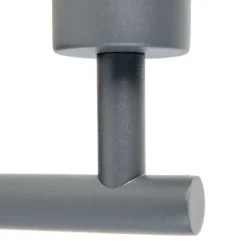 Moderne wandlamp donkergrijs 1-lichts met schakelaar - Combi