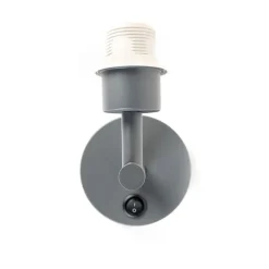Moderne wandlamp donkergrijs 1-lichts met schakelaar - Combi