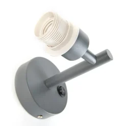 Moderne wandlamp donkergrijs 1-lichts met schakelaar - Combi