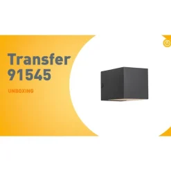 Moderne wandlamp donkergrijs - Transfer