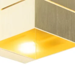 Moderne wandlamp goud 9,7 cm - Transfer Groove