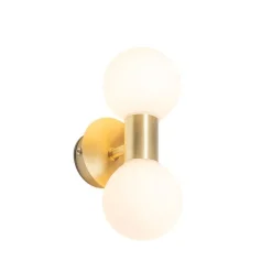 Moderne wandlamp goud IP44 2-lichts - Cederic