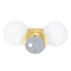 Moderne wandlamp goud IP44 2-lichts - Cederic