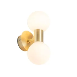 Moderne wandlamp goud IP44 2-lichts - Cederic
