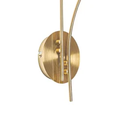 Moderne wandlamp goud met opaal glas 2-lichts- Athens