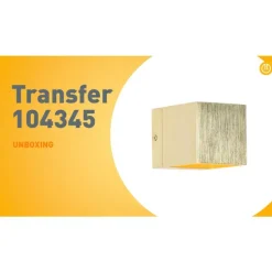 Moderne wandlamp goud met lichteffect - Transfer