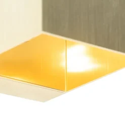 Moderne wandlamp goud met lichteffect - Transfer