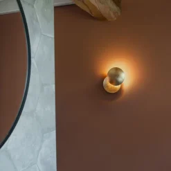 Moderne wandlamp goud rond 20cm - Sunrise