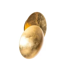 Moderne wandlamp goud rond 20cm - Sunrise