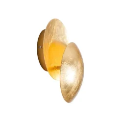 Moderne wandlamp goud rond 20cm - Sunrise