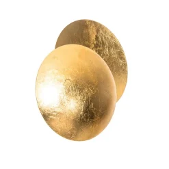 Moderne wandlamp goud rond 20cm - Sunrise