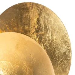 Moderne wandlamp goud rond 20cm - Sunrise