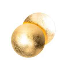 Moderne wandlamp goud rond 20cm - Sunrise