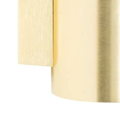 Moderne wandlamp goud rond 2-lichts - Sandy