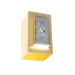 Moderne wandlamp goud vierkant 2-lichts - Sandy