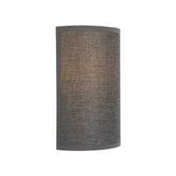 Moderne wandlamp grijs - Simple Drum Jute
