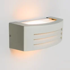 Moderne wandlamp grijs IP44 - Hurricane 1