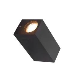 Moderne wandlamp grijs van kunststof 2-lichts - Baleno