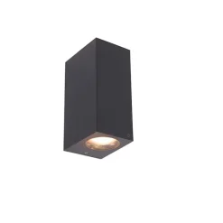 Moderne wandlamp grijs van kunststof 2-lichts - Baleno