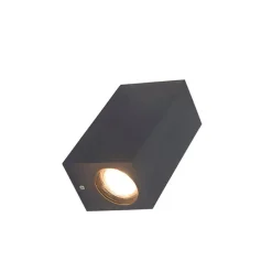 Moderne wandlamp grijs van kunststof 2-lichts - Baleno