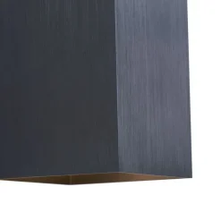 Moderne wandlamp gunmetal vierkant 2-lichts GU10 50mm - Sandy