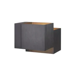 Moderne wandlamp gunmetal 2-lichts - Transfer Double