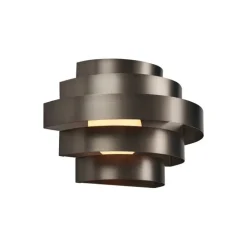 Moderne wandlamp gunmetal incl. LED 3-staps dimbaar - Lines