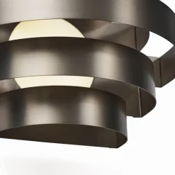 Moderne wandlamp gunmetal incl. LED 3-staps dimbaar - Lines