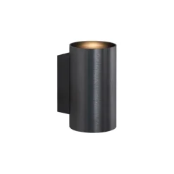 Moderne wandlamp gunmetal rond 2-lichts GU10 50mm - Sandy