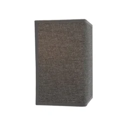 Moderne wandlamp jute grijs met stoffen kap - Vete